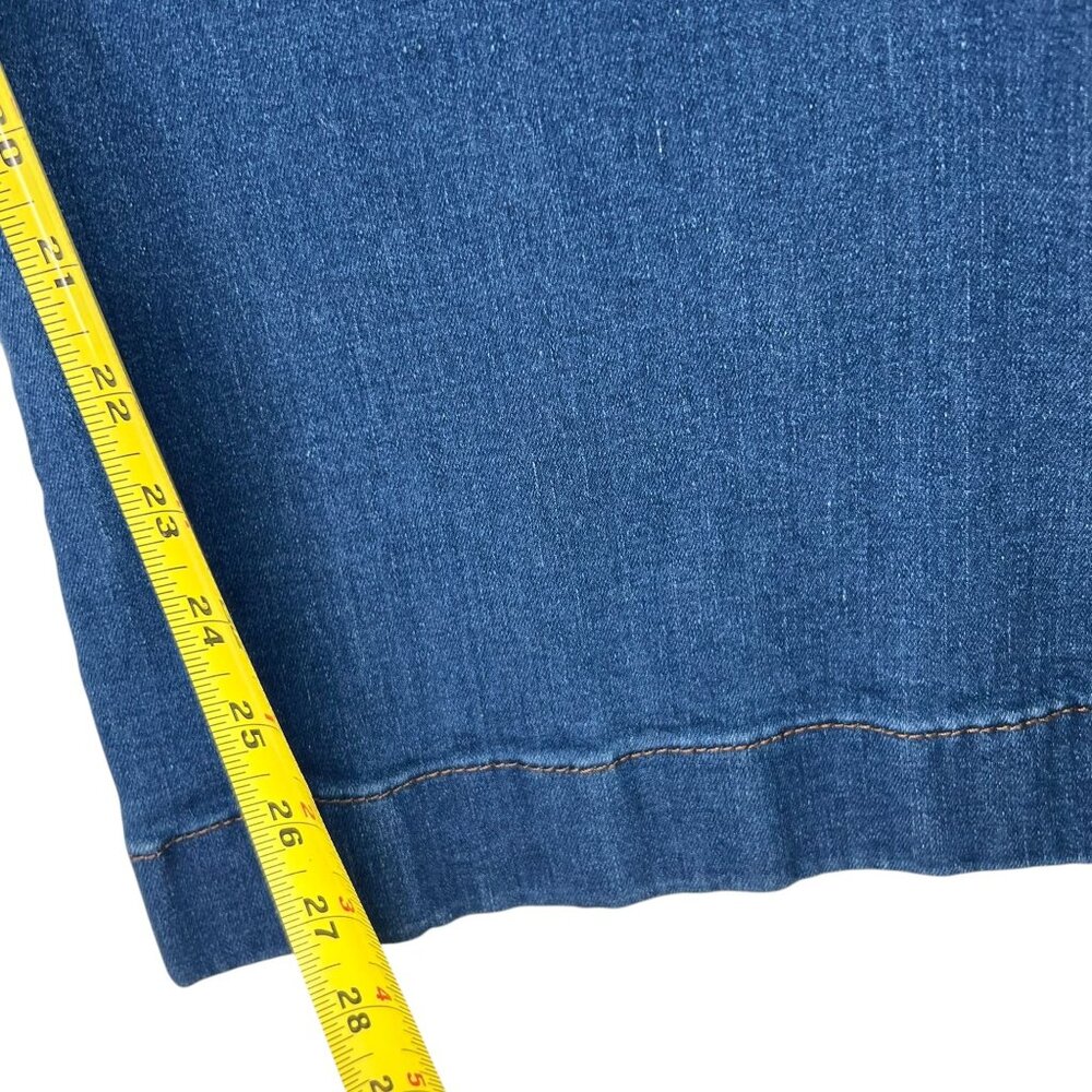 Lauren Conrad Jeans Super High Rise Curvy Flare 12S Blue Denim - Picture 11 of 12